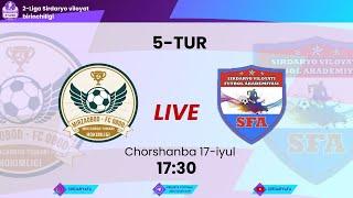 IKKINCHI LIGA SIRDARYO VILOYAT BIRINCHILIGI MIRZAOBOD -  AKADEMIYA 5 -TUR LIVE