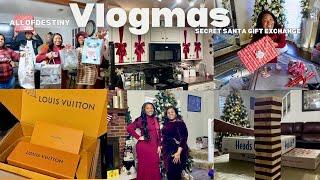 VLOGMAS EP 11: Viral Kitchen Cabinets + Secret Santa Gift Exchange + Power Outage Christmas Party