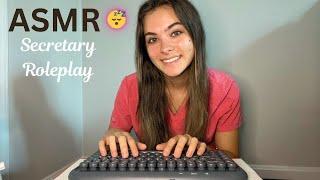 ASMR ~ Doctor Receptionist Roleplay (Tingly Keyboard typing + Asking you questions!)