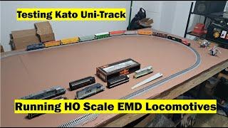 Train Table Update 04: Testing Kato Track and Running EMD HO Scale Locomotives