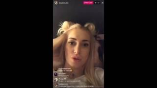 Кристина Дерябина в прямом эфире Instagram 07 02 2017 Дом 2 новости