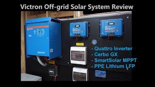 Powerful off-grid solar system with lithium batteries - Victron Review  - Cerbo GX & BMV setup