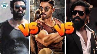 Prabhas vs Allu Arjun vs Actor Yash Comparison 2024