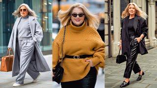 WINTER STREET STYLE Every Woman Over 60 Needs to Try! | SUPER STYLISH OUTFIT IDEAS |  Street Style