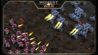 Honest War - 3D стратегия (RTS) БОЙ - 50 Миротворцев VS 10 Рысей