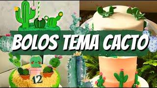 CACTUS THEME DECORATED CAKES