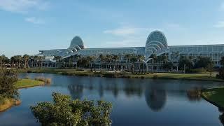 Drone video of Orange County Convention Center (Orlando, Florida)