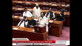MNA, Mr. Ghulam Muhammad Lali expresses his views during the National Assembly Budget Session 2025