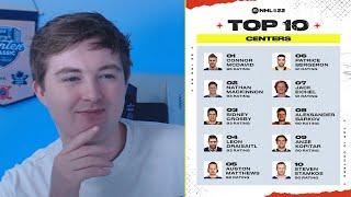 NHL 22 RATINGS REVIEW | TOP 10 CENTERS