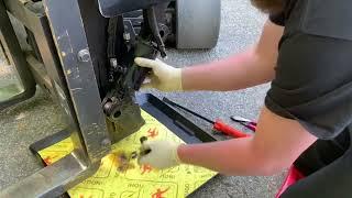 Alta Road Technicians - Rebuilding the tilt cylinders on Landoll Drexel