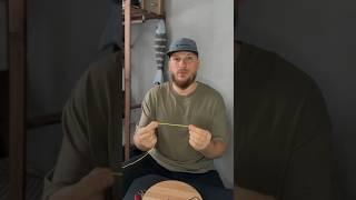 Как связать плетеный шнур и флюорокарбон? #узел #плетёнка #флюорокарбон #рыбалка