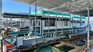 SOLD - 1986 Stardust Cruisers 14 x 60 Aluminum Hull Houseboat on Norris Lake TN