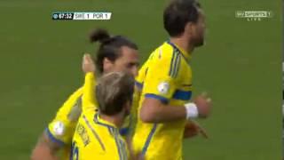 1-1 Sweden - Portugal AMAZING GOAL IBRAHIMOVIC 19/11/13 HD Швеция-Португалия Ибрагимович