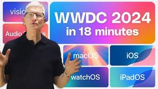 Apple WWDC 2024 keynote in 18 minutes