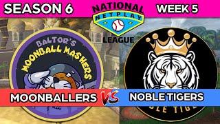 National Netplay League Season 6 Week 5: Baltor's Moonball Mashers vs The Noble Tigers