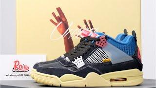 2022 Nike Air Jordan 4 Retro Union Off Noir- Rosasneaker