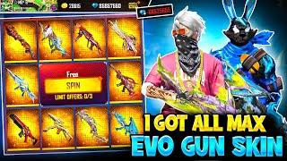 I Got 3 Max Evo Gun Skin In 9 Diamond In New Event Buying All Rare Bundles & New Emotes Free Fire