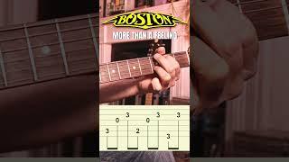 Boston More Than A Feeling Riff Guitar Tutorial Tabs