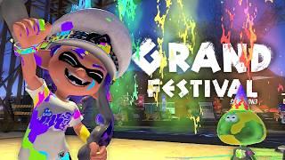 90 Minutes Splatoon 3 Grand Festival Gameplay (Grand Splatlands Bowl Tricolour Turf War)