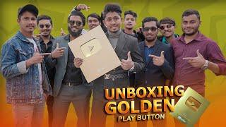 Golden Play Button Unboxing || Zan Zamin Team || Zan Zamin