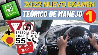 2023 NUEVO EXAMEN TEORICO DE CONDUCIR EN ESPAÑOL.EXAMEN ESCRITO#1.LICENCIA DE MANEJO EN USA