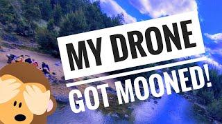 My Drone got MOONED by 5 People!!! 