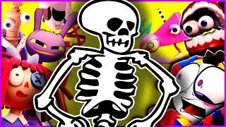 Digital Circus Characters Episode 3 Singing Spooky Scary Skeletons Remix  Halloween Special 