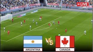 LIVE : ARGENTINA vs CANADA I COPA AMERICA 2024 I SEMI FINAL FULL STREAMING I eFOOTBALL PES 21