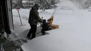 Snowblowing After Buffalo Storm