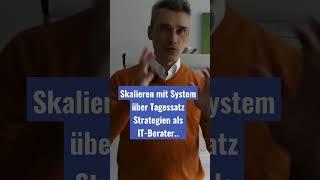 Skalieren mit System über Tagessatz Strukturen und Strategien #Skalierung #skalierenmitsystem