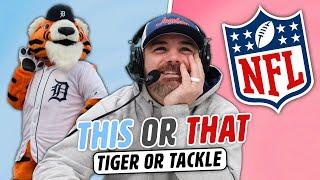 Tiger or NFL Tackle | THIS or THAT Challenge!