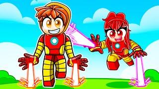 WE FOUND IRON MANS HAND BLASTERS in Roblox!