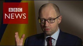 'We'll retaliate if Russia attacks' Ukraine PM Arseniy Yatsenyuk- HARDtalk - BBC News