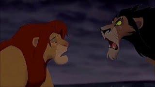 THE LION KING (1994) Scene: "I killed Mufasa!"/Battle of 'Pride Rock'.