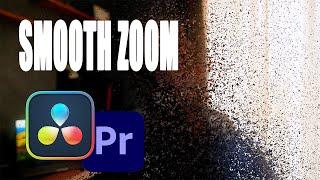 Como fazer zoom suave no Premiere e no Davinci Resolve.