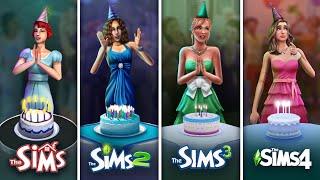 День Рождения в The Sims / Сравнение всех частей
