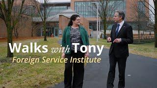 How do Diplomats learn to address global problems? Walks with Tony: Foreign Service Institute