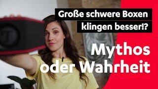 Mythos oder Wahrheit: Klingen große schwere Lautsprecher besser? I Teufel Tutorials