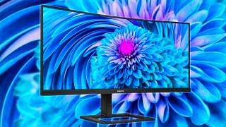 PHILIPS 34" UltraWide Curved Monitor 346E2CUAE 100Hz (1500R) Gaming QHD 1ms Full Review 