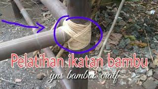 Ikatan Penjalin pd Saung  atau Gazebo Bambu