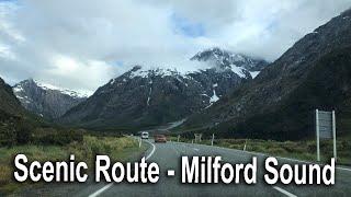 Scenic Drive - From Te Anau to Milford Sound, New Zealand