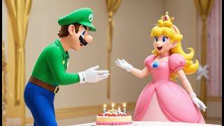 Let's Play Lego Super Mario - Luigi's Surprise Birthday Party to Peach Season 42