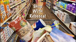 ASMR Grocery shop with Rebecca! (Soft Spoken version) Vlog style shopping trip & grocery haul!