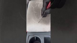 How to clean a dirty arm rest.