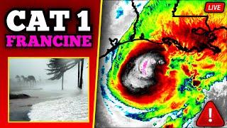  BREAKING Hurricane Francine Landfall Coverage - Tornadoes, Storm Surge - With Live Storm Chasers