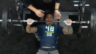 Teez Tabor Does Only 9 Reps On Bench Press After Calling Himself "The Best Player in The Draft"