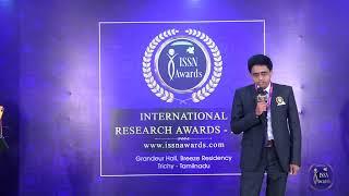 ISSN AWARDS INTERVIEW 6