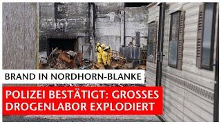 Polizei bestätigt: Explodiertes Drogenlabor löste Großbrand in Nordhorn-Blanke aus | GN-Online