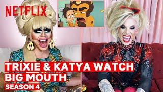 Drag Queens Trixie Mattel & Katya React to Big Mouth | I Like to Watch | Netflix