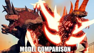 NEW ThermoNuclear Incineros Vs Incineros Model Comparison ! - Kaiju Universe